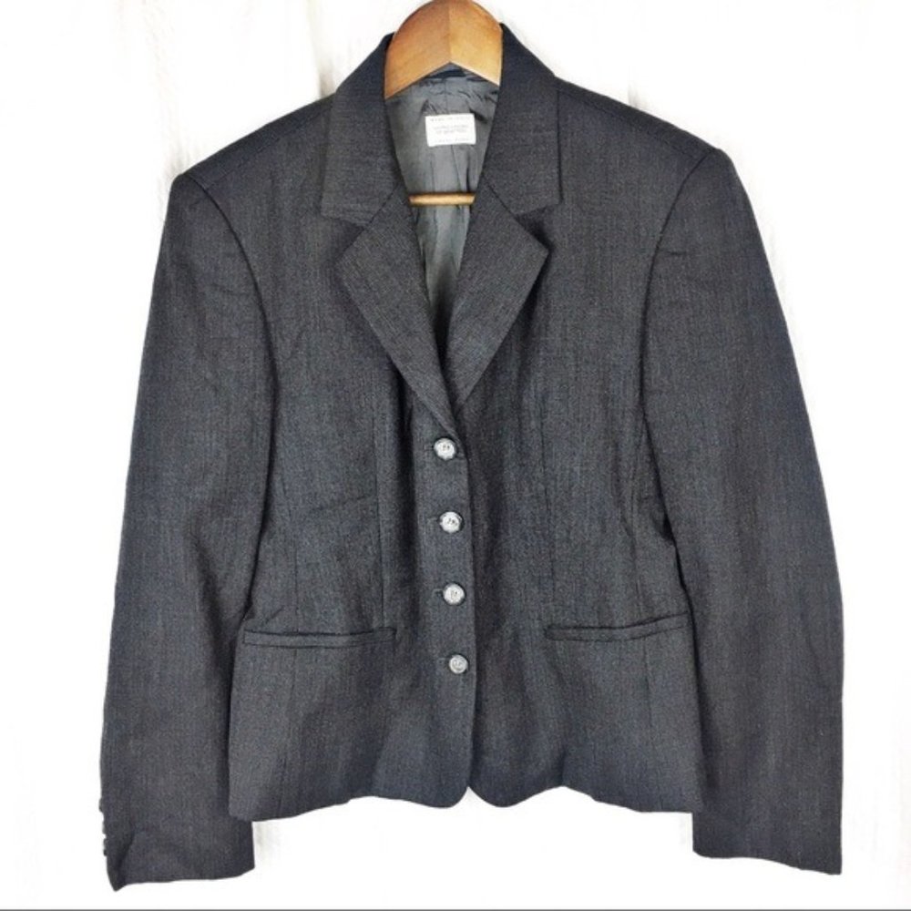 United Colors of Benetton Women's Wool Blazer Size 42 (6) Classic Style